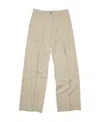 Acne Studios Tailored Herringbone Trousers In Neutral