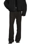 Acne Studios Tailored Herringbone Trousers In Brown