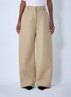 Acne Studios Cotton Satin Wide-leg Pants In White