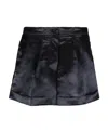 Acne Studios Tailored Satin Shorts In Black