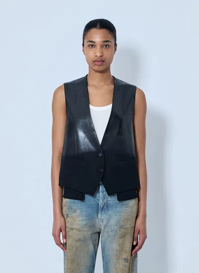 Acne Studios Tailored Sleeveless Waistcoat In Black