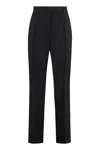 Acne Studios Wool Blend Tailored Trousers In Black