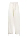 Acne Studios Drawstring-detail Palazzo Pants In White