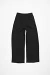 Acne Studios Tailored Wool Blend Trousers In Black