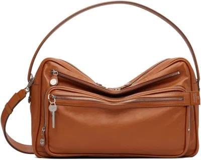 Acne Studios Tan Camero Camera Shoulder Bag In Brown