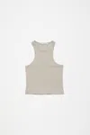 Acne Studios Tank Top - Fitted Unisex Fit In Bright Grey