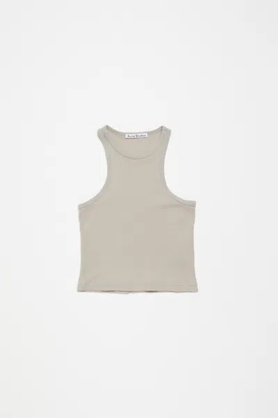 Acne Studios Tank Top - Fitted Unisex Fit In Bright Grey