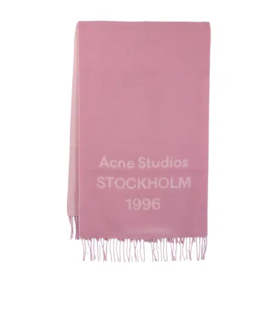 Acne Studios Tasseled Scarf In Pink