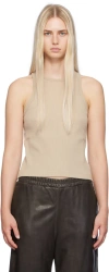 Acne Studios Top Débardeur En Coton In Dog Bright Grey