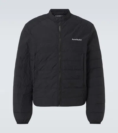 Acne Studios Technical Down Jacket In Schwarz