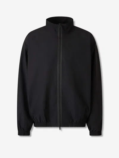 Acne Studios Logo-embroidered Shell Jacket In Black