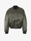 Acne Studios Technical Quilted Jacket In Green