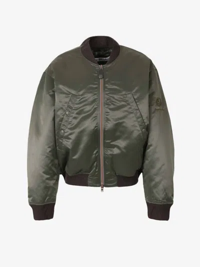 Acne Studios Technical Quilted Jacket In Green