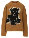 Acne Studios Teddy Sweater Knitwear Beige In Brown