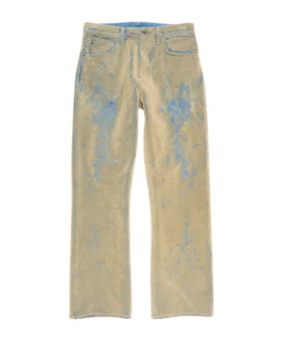 Acne Studios Textured Jeans In Brown