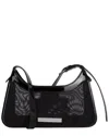 Acne Studios Mini Platt Mesh Shoulder Bag In Black