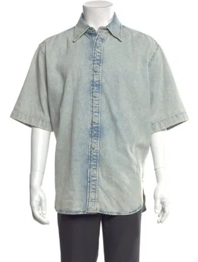 Pre-owned Acne Studios Three-quarter Sleeve Denim Shirt In Multi