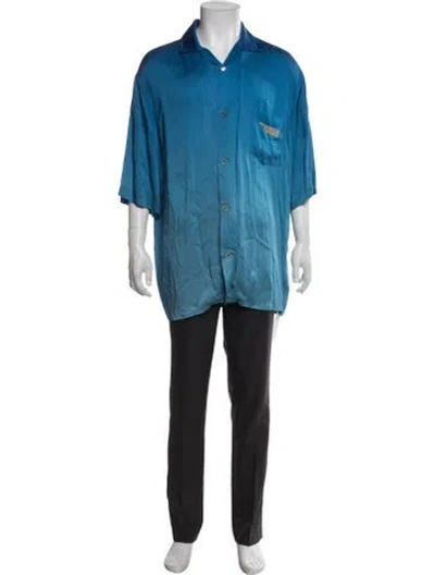 Pre-owned Acne Studios Three-quarter Sleeve Shirt In Blue