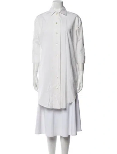 Pre-owned Acne Studios Three-quarter Sleeve Tunic In White
