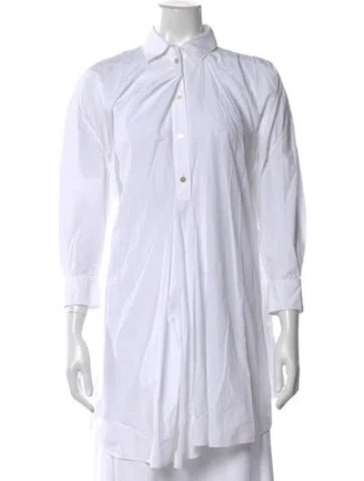 Pre-owned Acne Studios Three-quarter Sleeve Tunic In White