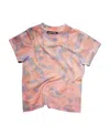 Acne Studios Face-patch Tie Dye-print Cotton-jersey T-shirt 3-10 Years In Pink