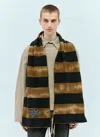Acne Studios Men Tie-dye Scarf In Brown