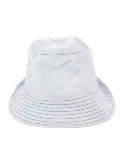 Pre-owned Acne Studios Tie-dye Canvas Bucket Hat In Blue