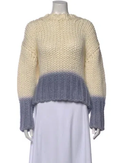 Pre-owned Acne Studios Tie-dye Print Crew Neck Sweater In Neutrals