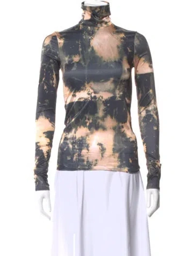 Pre-owned Acne Studios Tie-dye Print Turtleneck Top