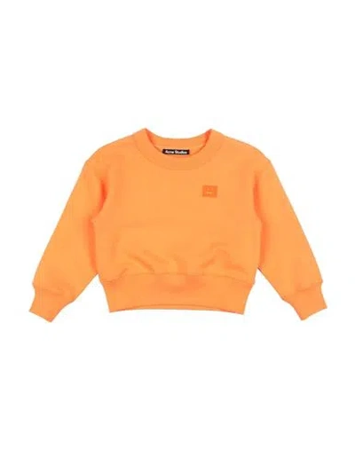 Acne Studios Babies'  Toddler Girl Sweatshirt Orange Size 6 Cotton In Brown