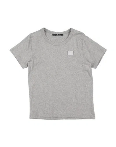 Acne Studios Toddler Girl T-shirt Grey Size 6 Cotton In Grey