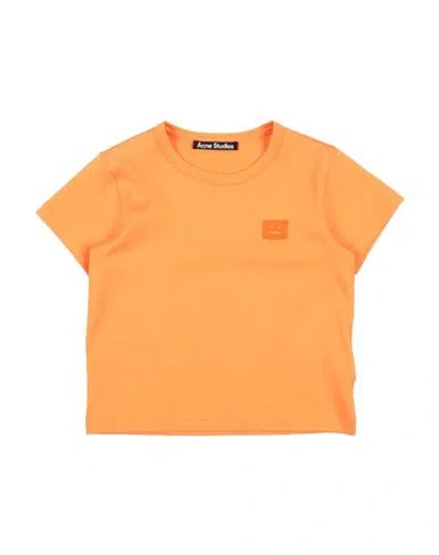 Acne Studios Babies'  Toddler Girl T-shirt Orange Size 6 Cotton In Yellow
