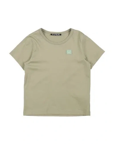 Acne Studios Babies'  Toddler Girl T-shirt Sage Green Size 6 Cotton