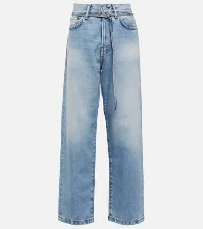 Acne Studios 1991 Toj Rigid Wide Leg Jeans In Blue