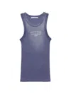 Acne Studios Spray Logo Tank Top In Black