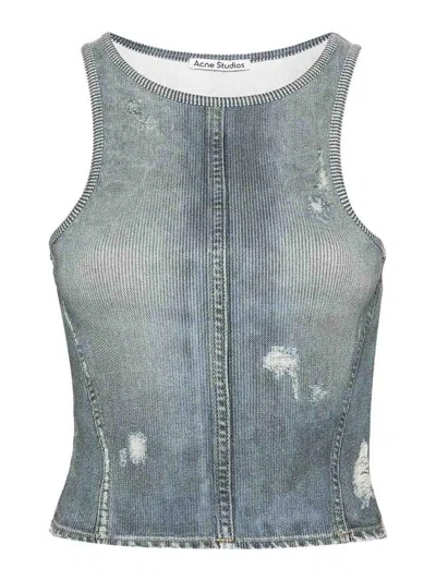 Acne Studios Top In Denim