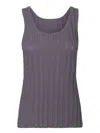 Acne Studios Purple Rib-knit Tank Top In Purple