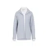 Acne Studios Womens Blue White Layered Striped Cotton-poplin Shirt In Blue