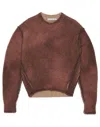 Acne Studios Sprayed Knit Jumper In Red