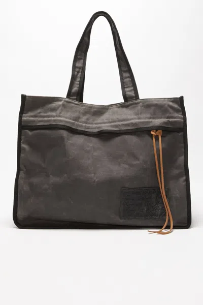 Acne Studios Tote Bag In Grey,black