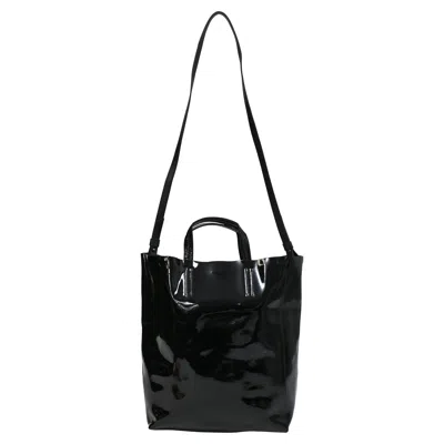 Acne Studios Tote Bag In Black Patent Leather
