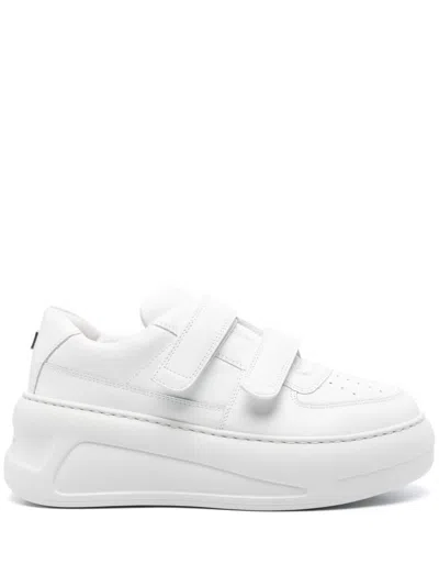 ACNE STUDIOS TOUCH-STRAP PLATFORM SNEAKERS
