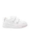 Acne Studios Touch-strap Platform Sneakers In White