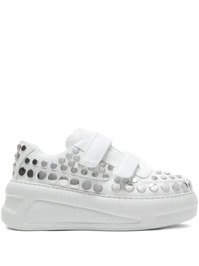 ACNE STUDIOS TOUCH-STRAP PLATFORM SNEAKERS