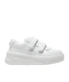 Acne Studios Touch-strap Platform Sneakers In White