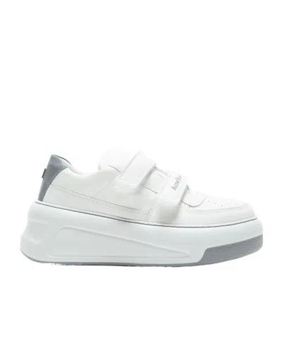ACNE STUDIOS TOUCH-STRAP PLATFORM SNEAKERS