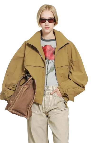 Acne Studios Track Jacket In Brown