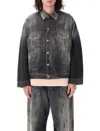 Acne Studios Robert U Oversized Organic Denim Jacket In Black Wash