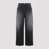 Acne Studios Trafalgar Wide Leg Jeans With Faded Effect In Black
