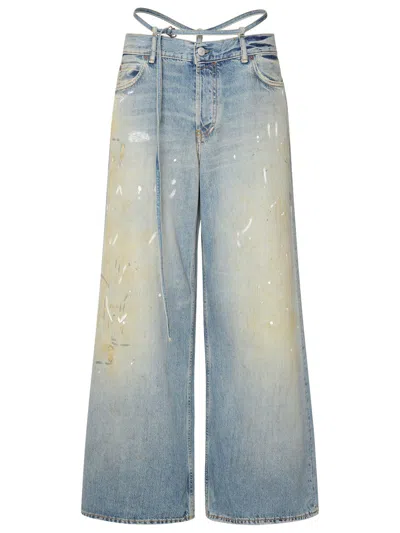 Acne Studios Trafalgar Light Blue Cotton Blend Jeans